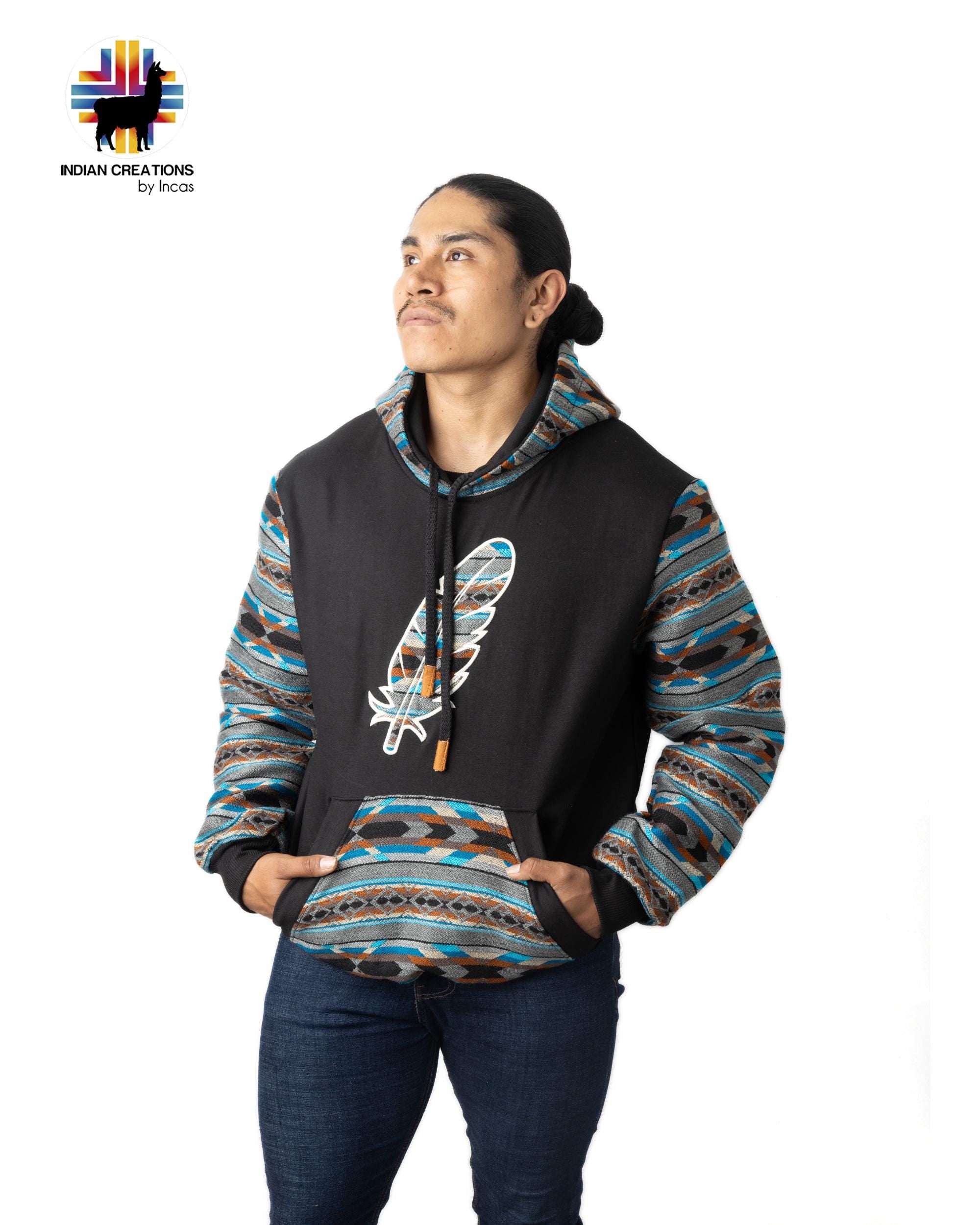 Handmade Hoodie. Handcrafted by Indigenous Hands. Machine Washable. Free Shipping! GIFT IDEAS
