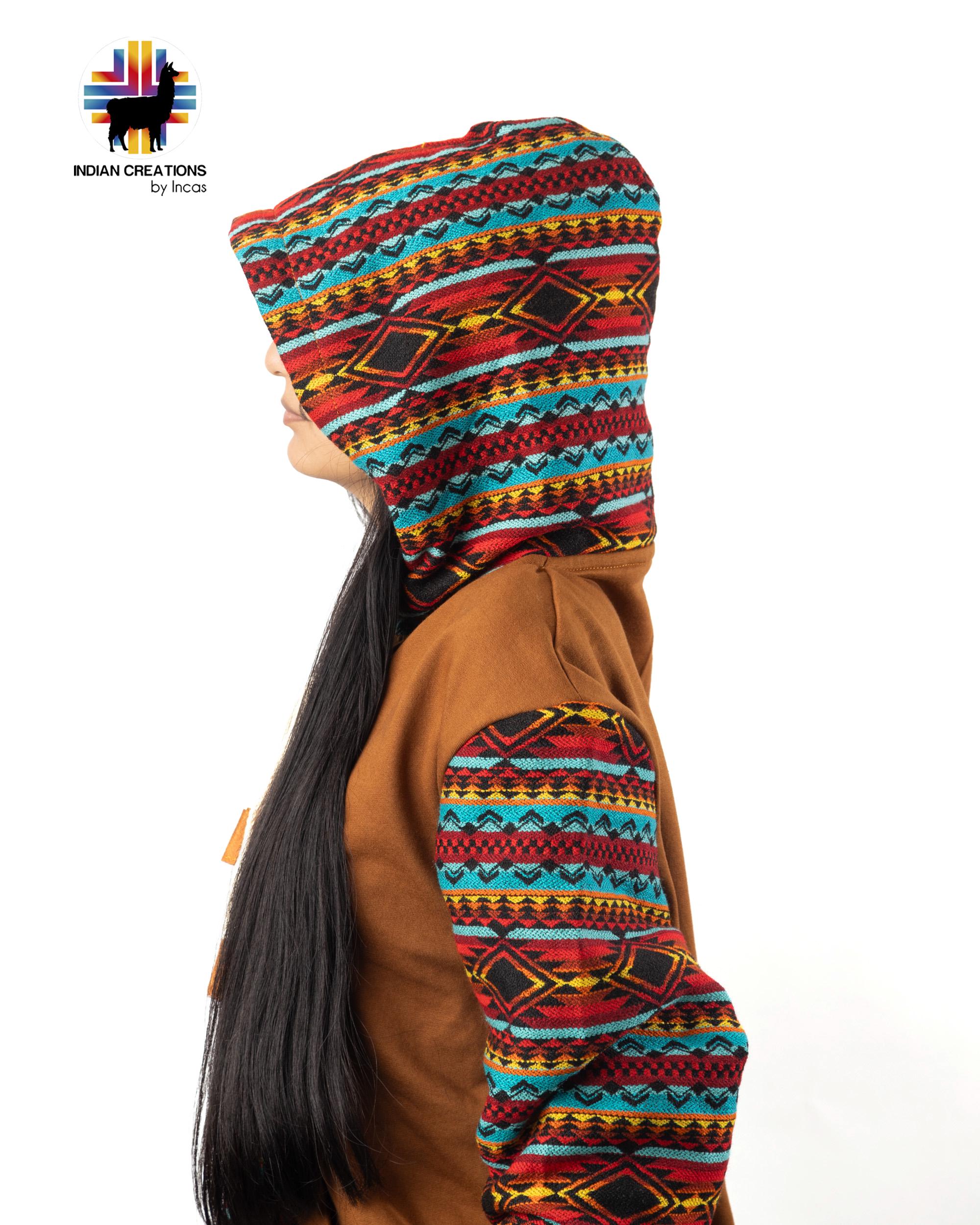 Handmade Hoodie. Handcrafted by Indigenous Hands. Machine Washable. Free Shipping! GIFT IDEAS