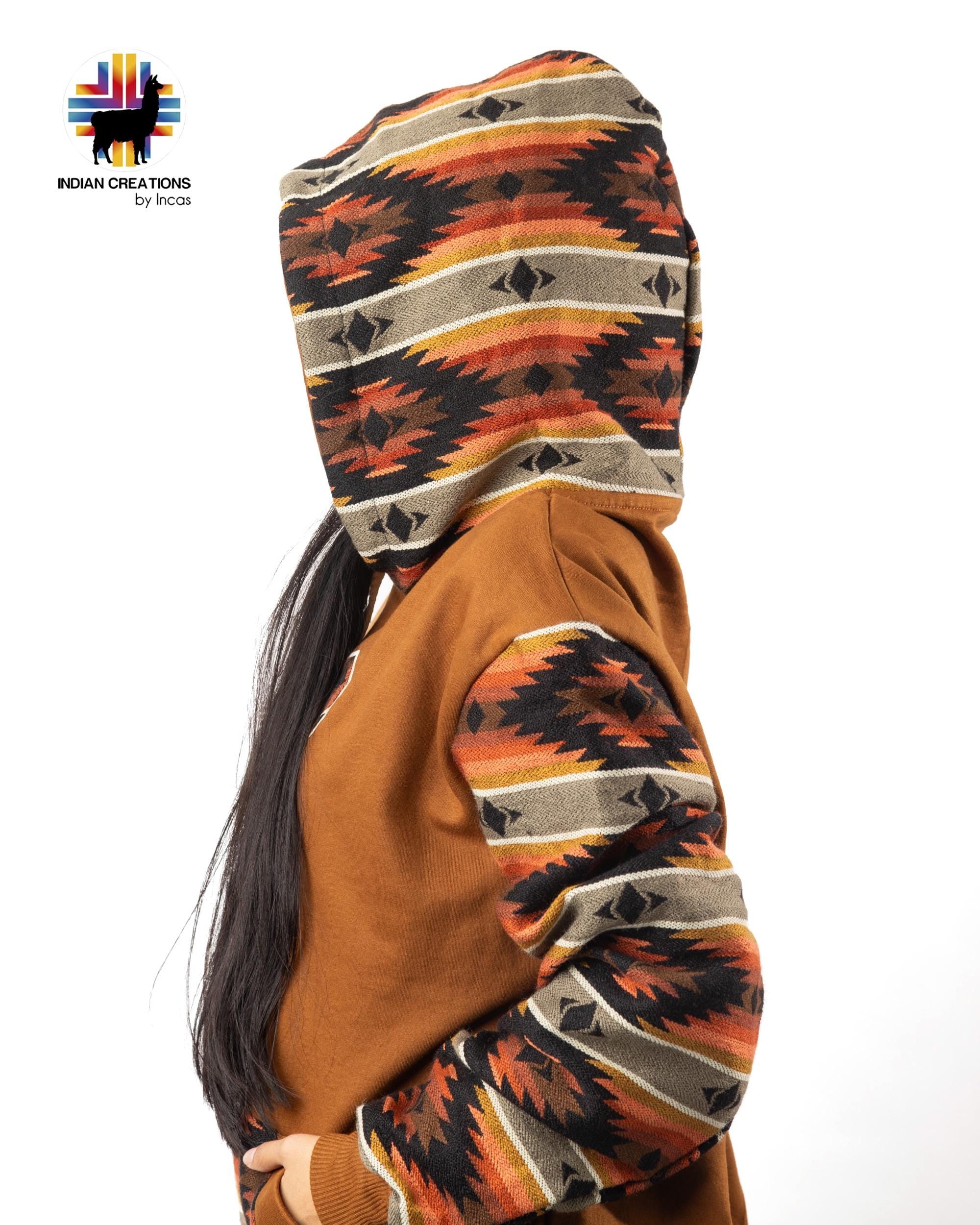 Handmade Hoodie. Handcrafted by Indigenous Hands. Super Soft with Hood. Unisex. Machine Washable. FREE SHIPPING! Gift Ideas