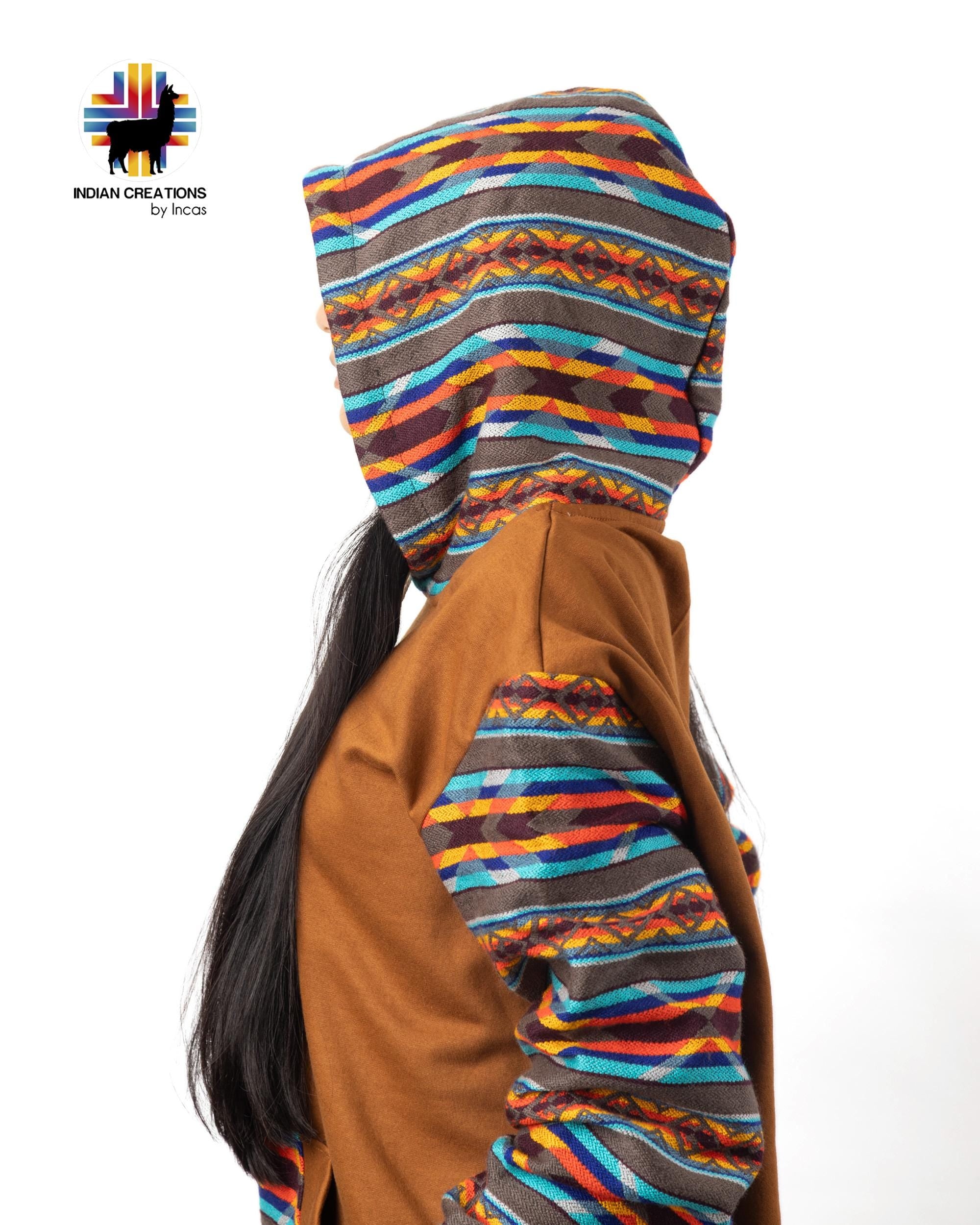 Handmade Hoodie. Handcrafted by Indigenous Hands. Super Soft with Hood. Unisex. Machine Washable. FREE SHIPPING! Gift Ideas