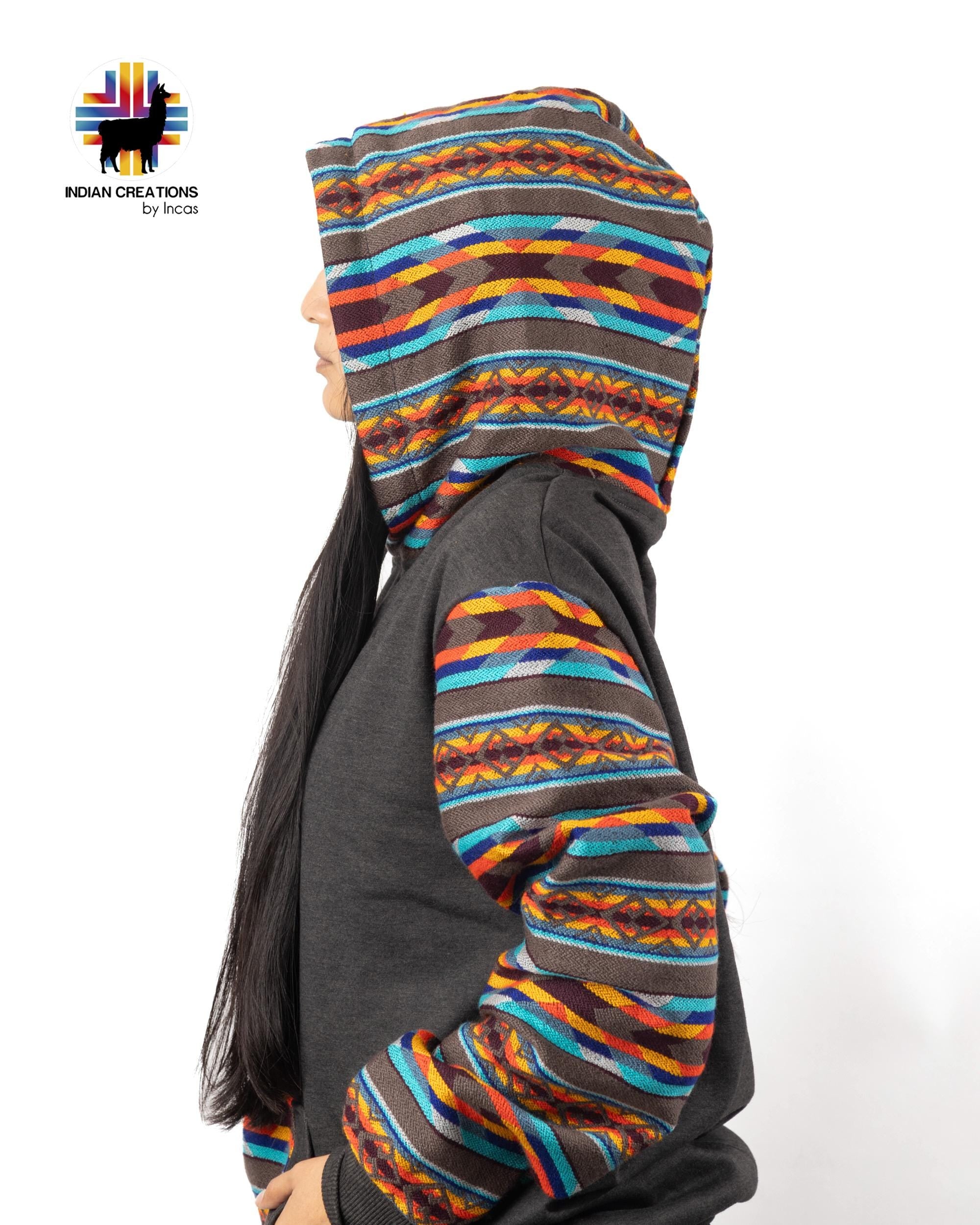 Handmade Hoodie. Handcrafted by Indigenous Hands. Super Soft with Hood. Unisex. Machine Washable. FREE SHIPPING! Gift Ideas