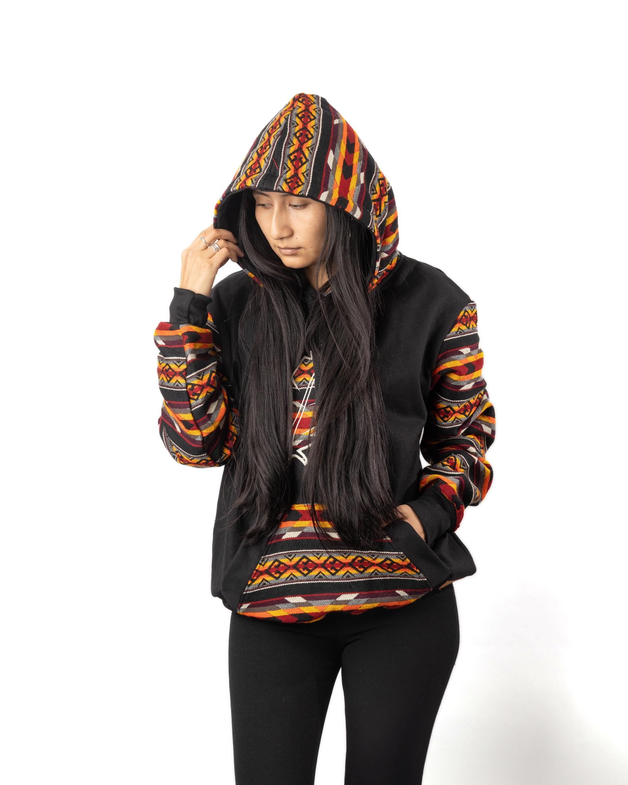 Handmade Hoodie. Handcrafted by Indigenous Hands. Super Soft with Hood. Unisex. Machine Washable. FREE SHIPPING! Gift Ideas