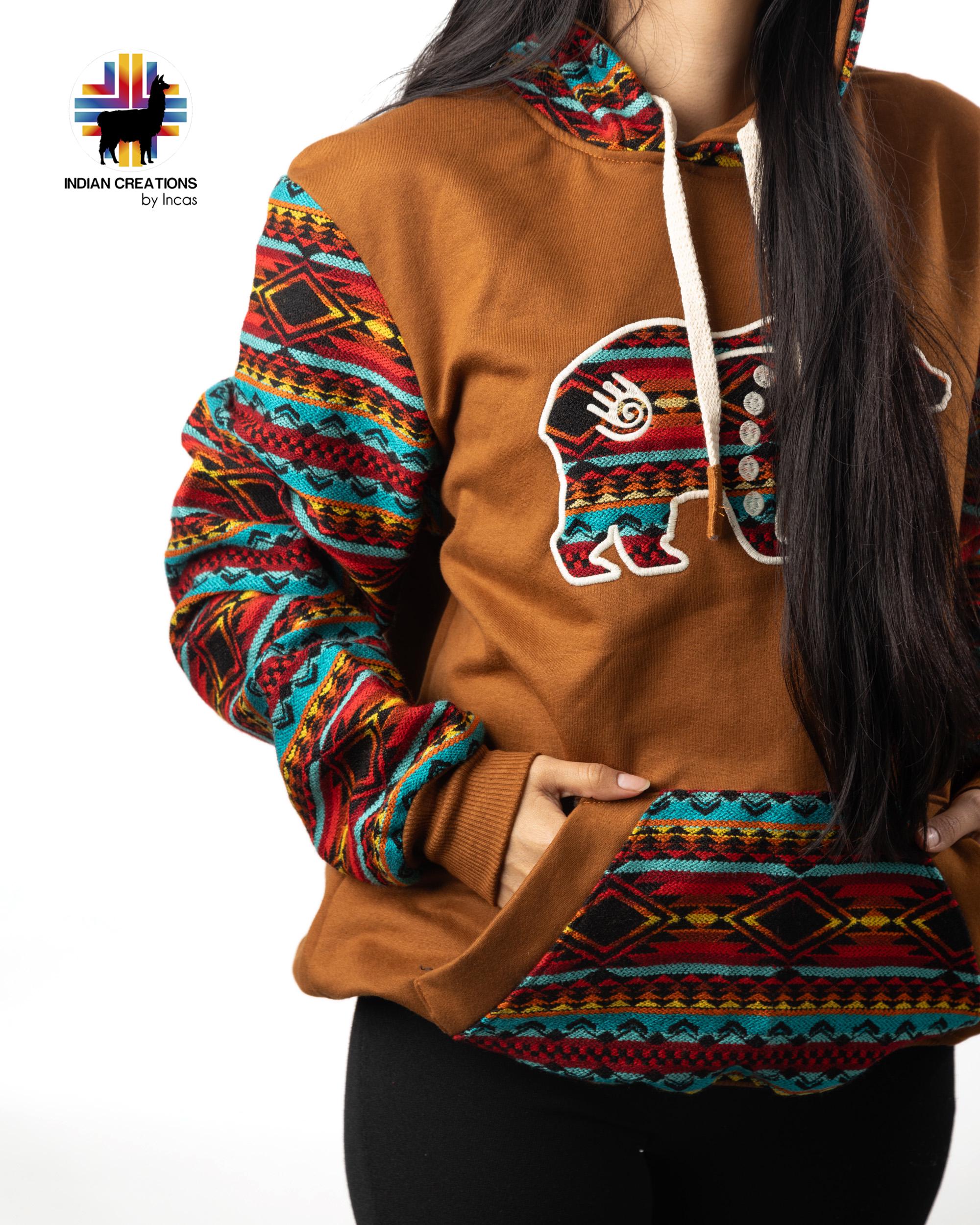 Handmade Hoodie. Handcrafted by Indigenous Hands. Super Soft with Hood. Unisex. Machine Washable. FREE SHIPPING! Gift Ideas