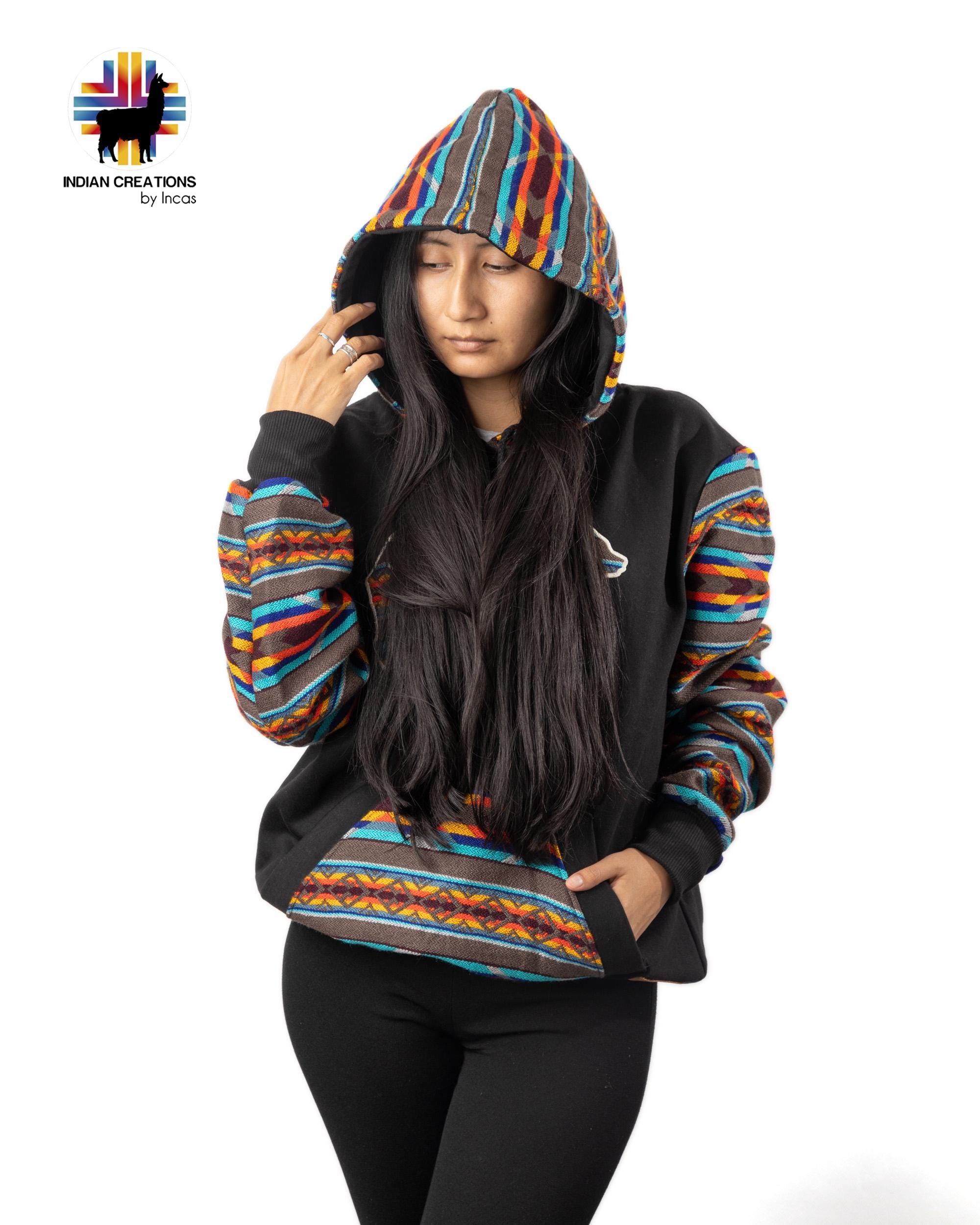 Handmade Hoodie. Handcrafted by Indigenous Hands. Super Soft with Hood. Unisex. Machine Washable. FREE SHIPPING! Gift Ideas