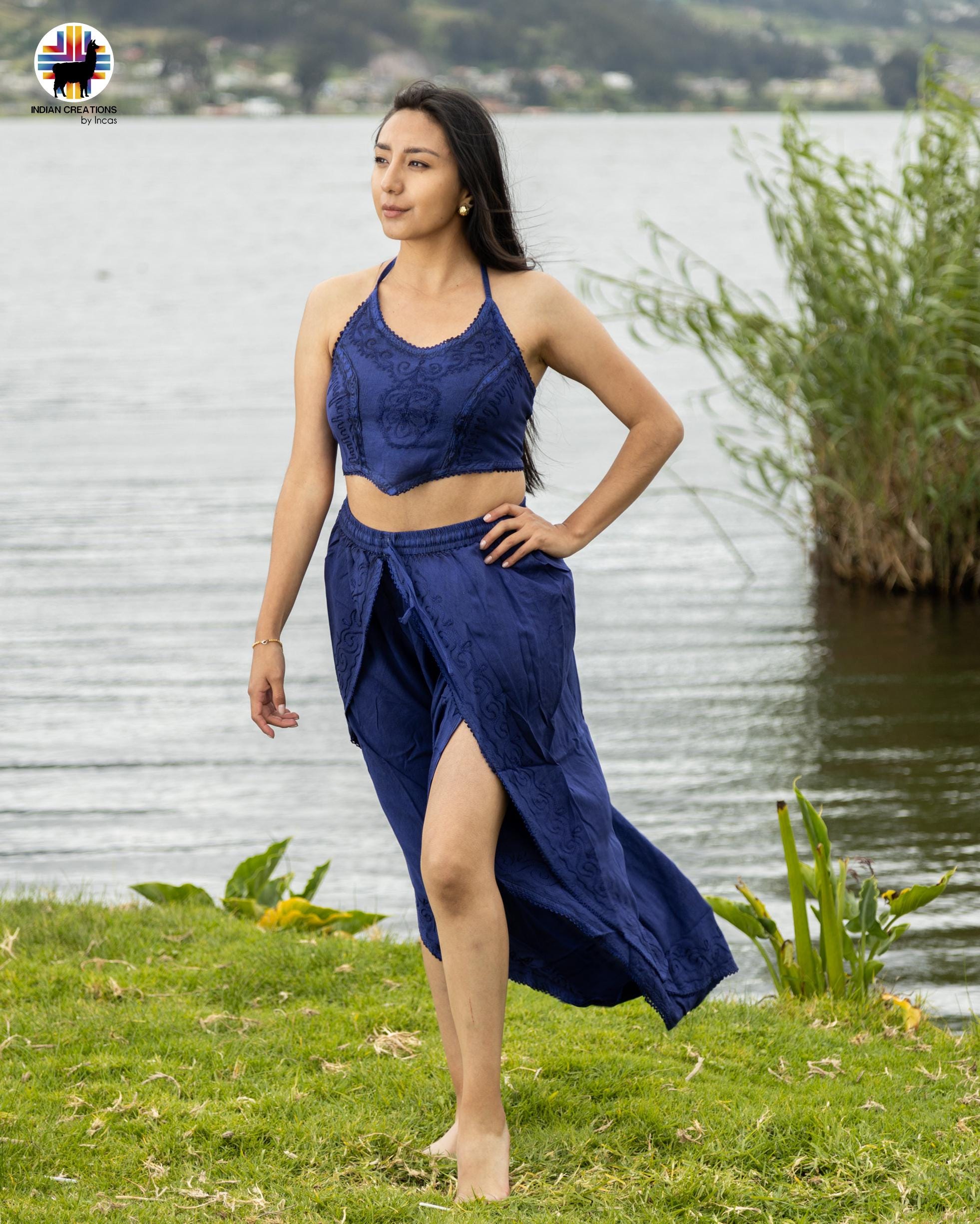 Bohemian Two-piece pants and top set. Super Comfortable and Machine Washable. One Size. FREE SHIPPING!