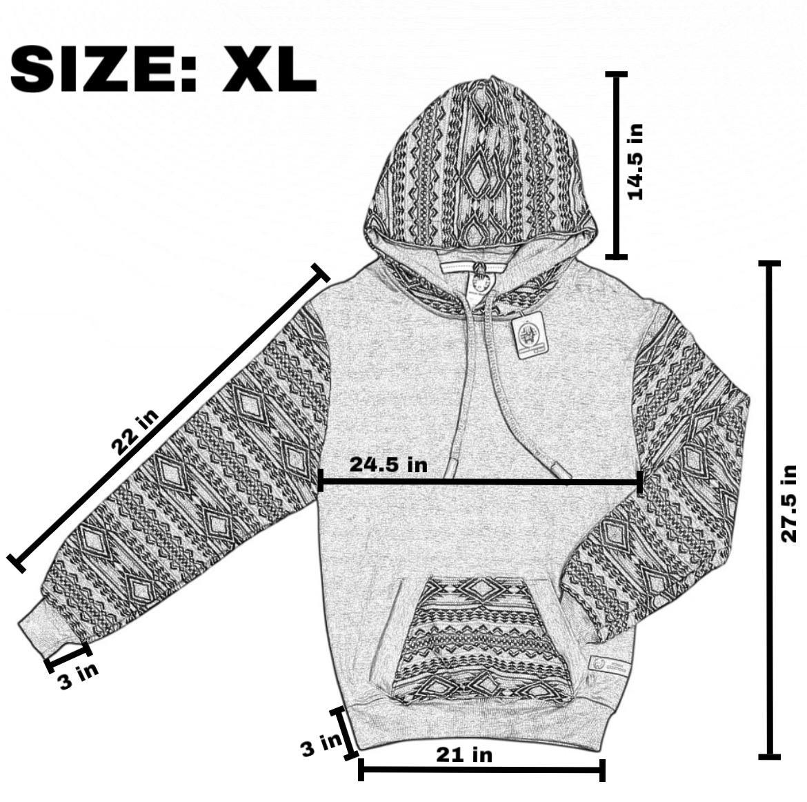 Handmade Hoodie. Handcrafted by Indigenous Hands. Machine Washable. Free Shipping! GIFT IDEAS