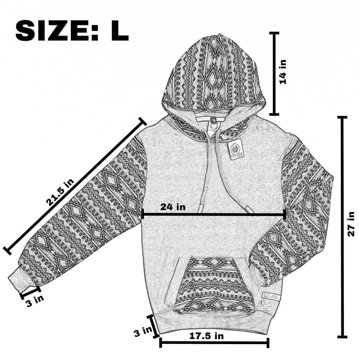 Handmade Hoodie. Handcrafted by Indigenous Hands. Machine Washable. Free Shipping! GIFT IDEAS