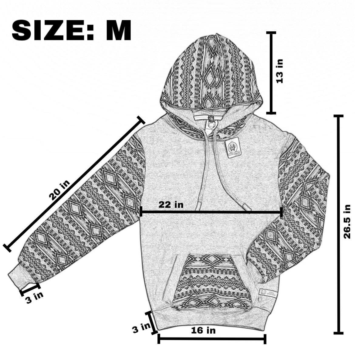 Handmade Hoodie. Handcrafted by Indigenous Hands. Machine Washable. Free Shipping! GIFT IDEAS