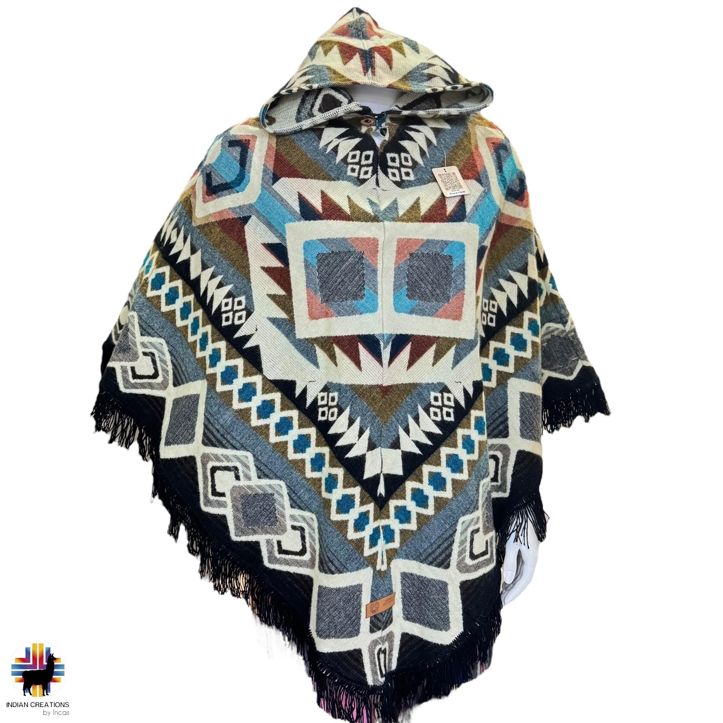 Unisex Alpaca Wool poncho. V Shaped Style.One size. Lightweight but Super soft and warm. Crafted with Alpaca Wool. FREE SHIPPING! Gift Ideas