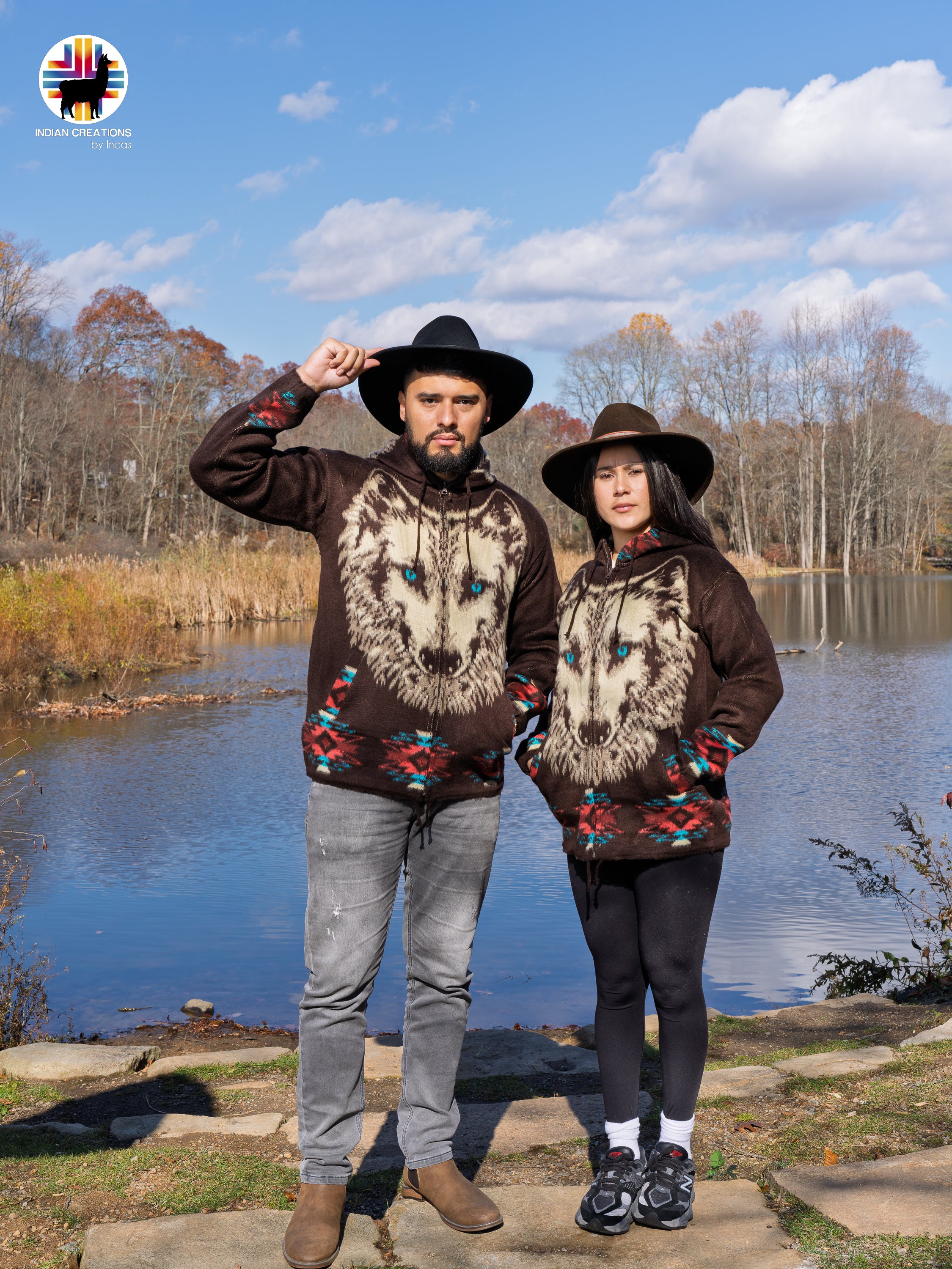 Witchy Eyes Handmade Alpaca Wool Jacket. Crafted by Indigenous Hands.