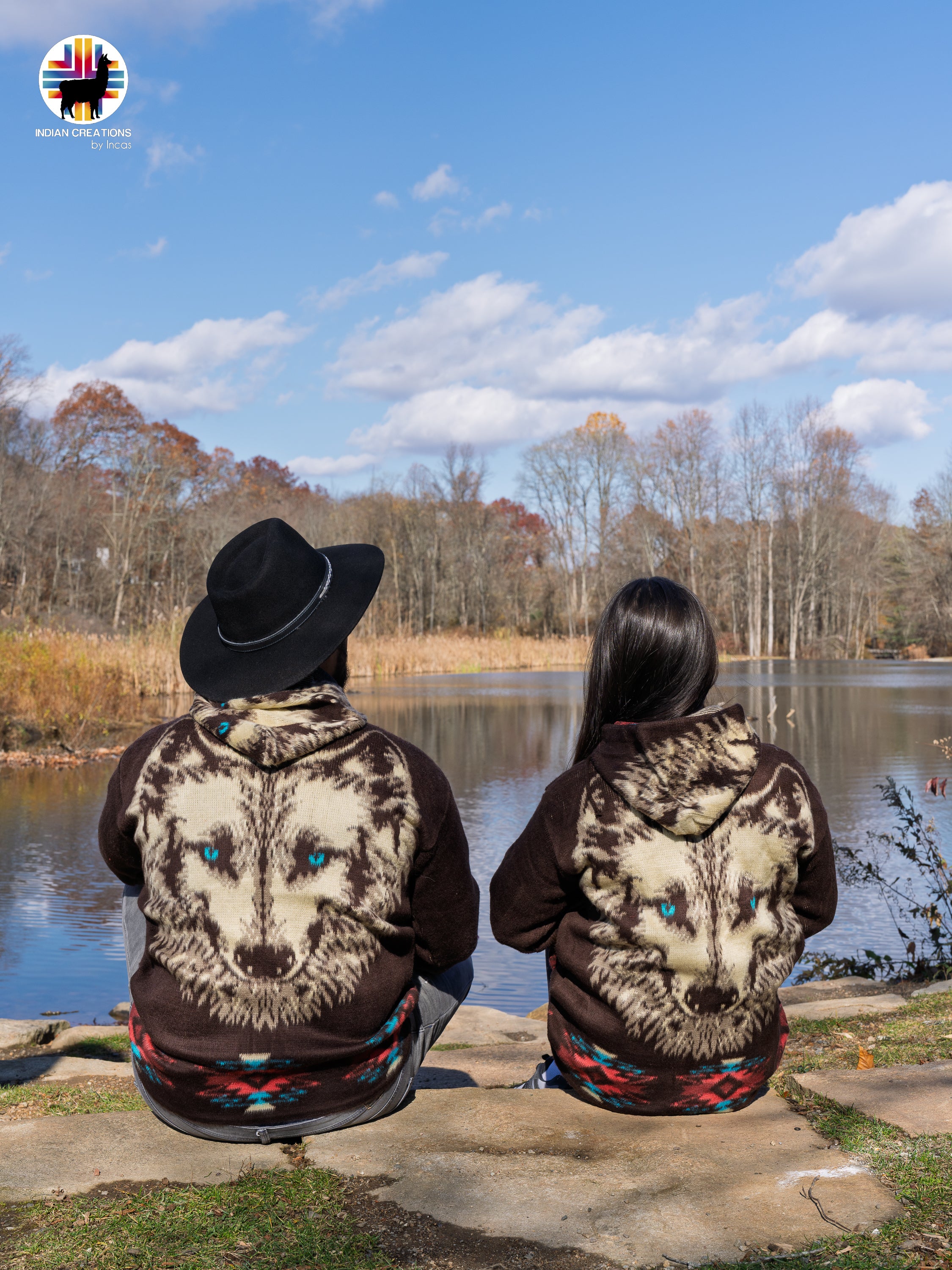 Witchy Eyes Handmade Alpaca Wool Jacket. Crafted by Indigenous Hands.