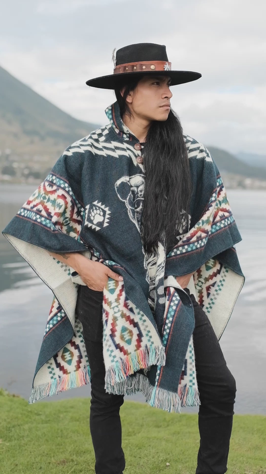 Elemental Bear Alpaca Poncho