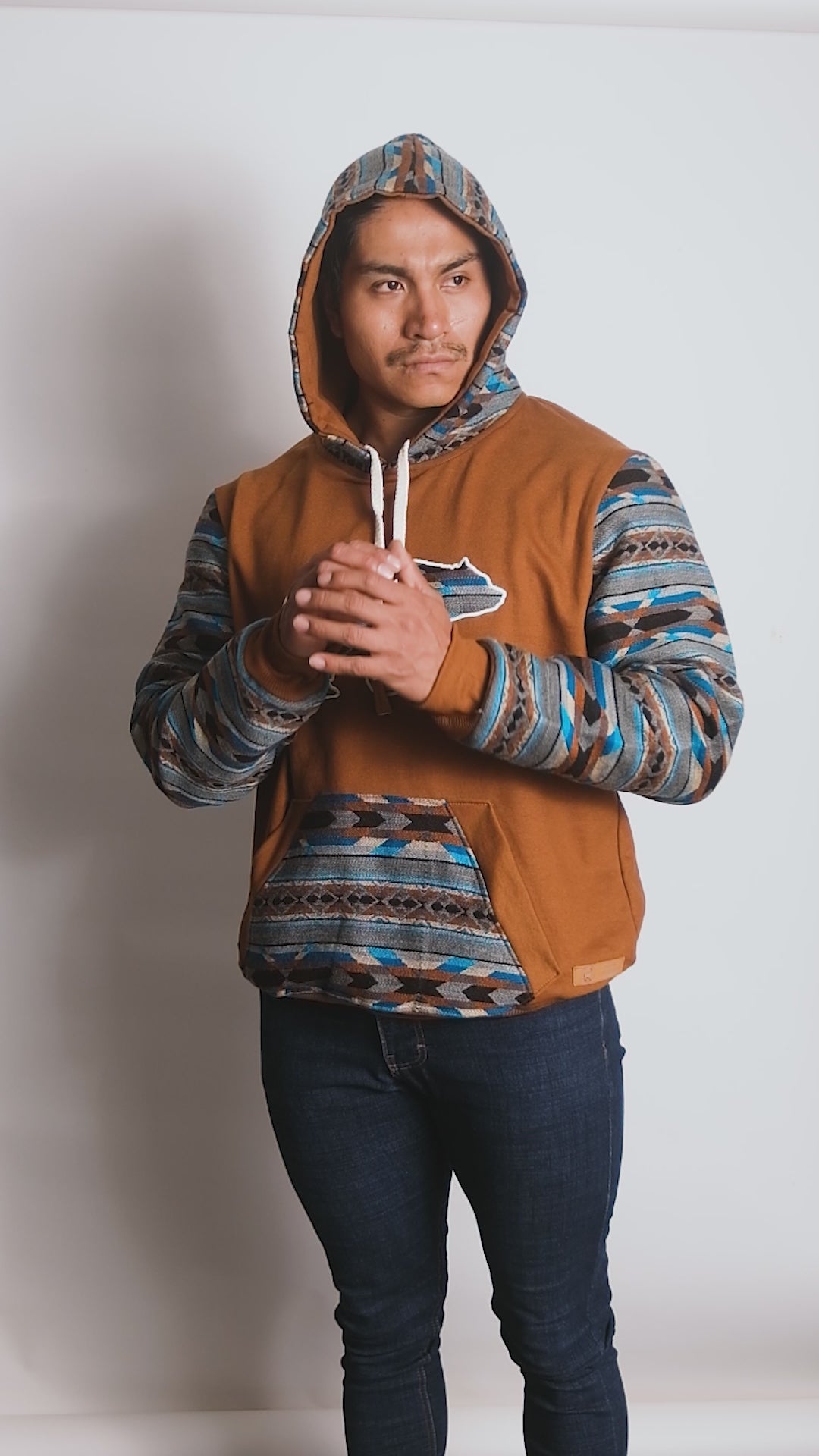 Cotton Hoodie. Handcrafted by Indigenous Hands.