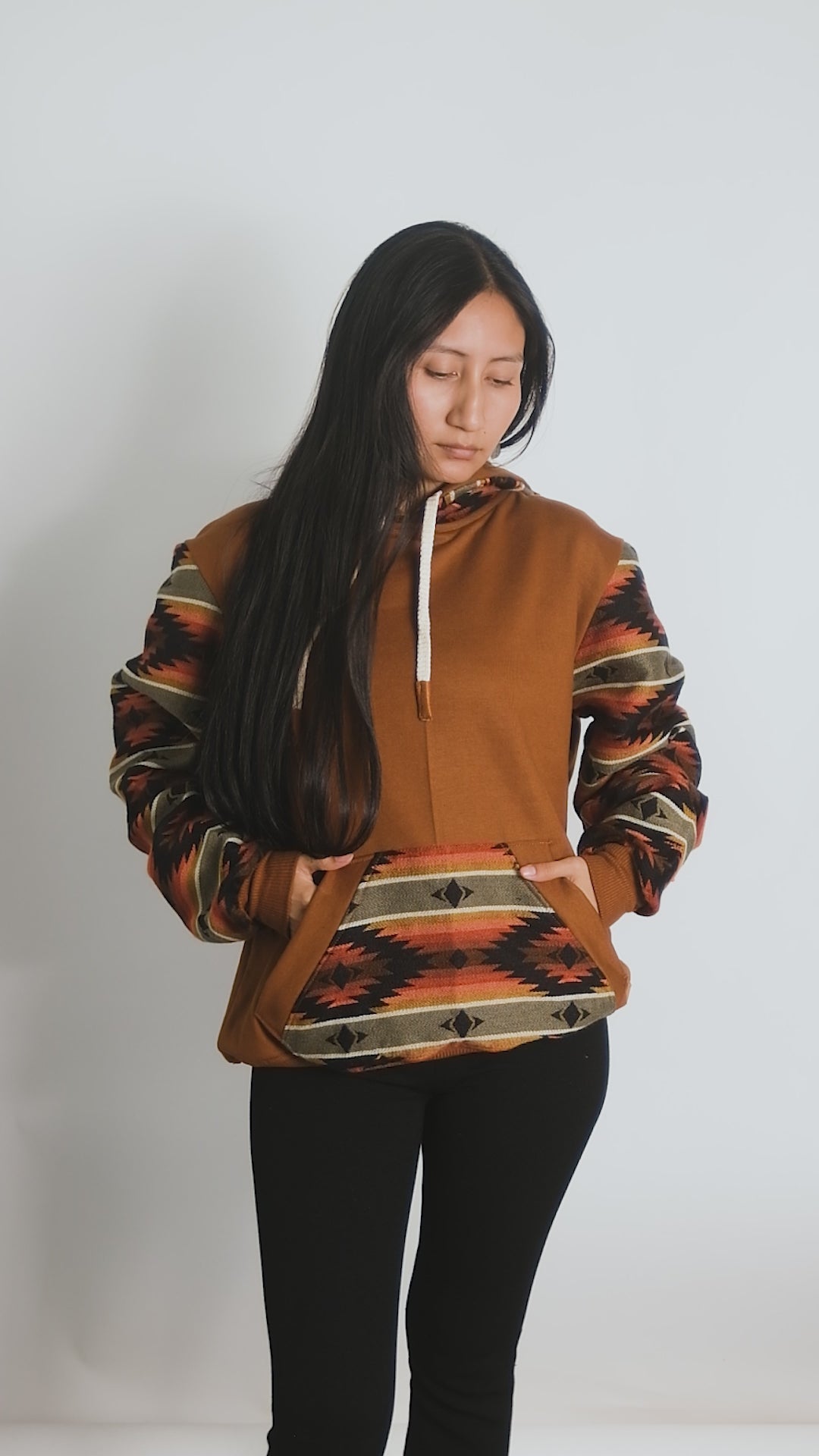 Cotton Hoodie. Handcrafted by Indigenous Hands.