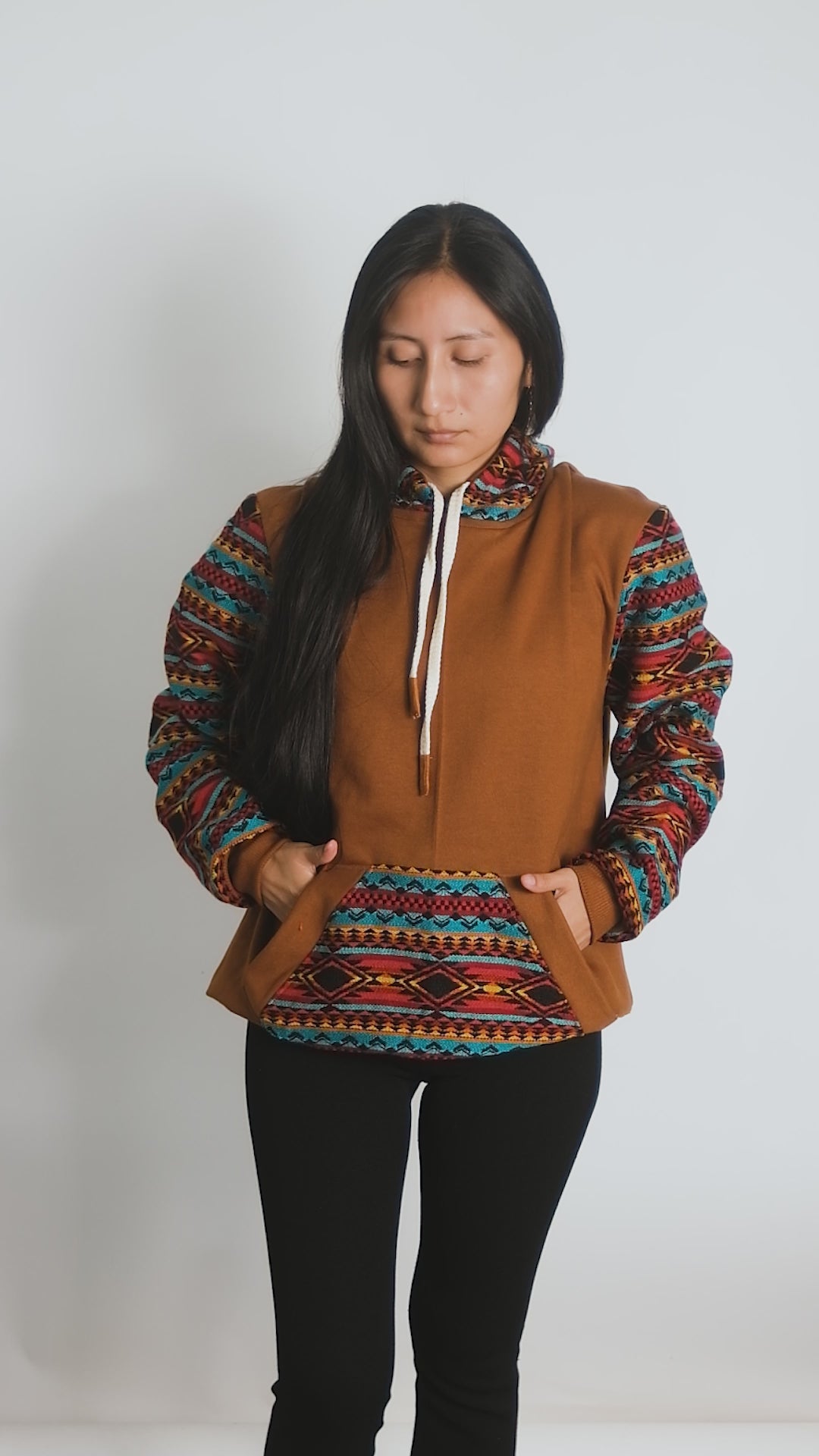 Cotton Hoodie. Handcrafted by Indigenous Hands. Super Soft with Hood. Unisex. Machine Washable. FREE SHIPPING! Gift Ideas