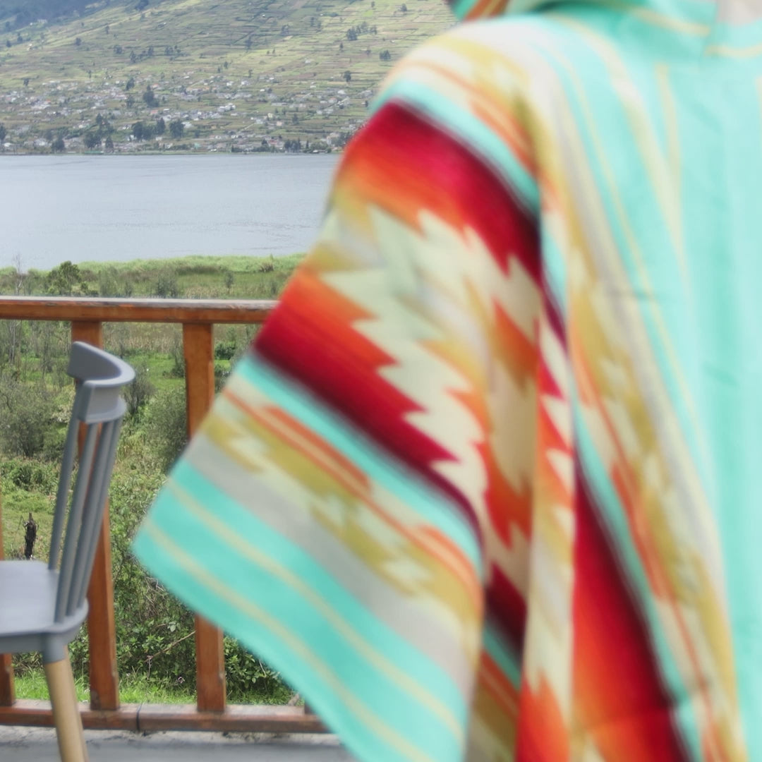 Lunenhill Gorge Alpaca Wool Poncho Handcrafted by Indigenous Hands.