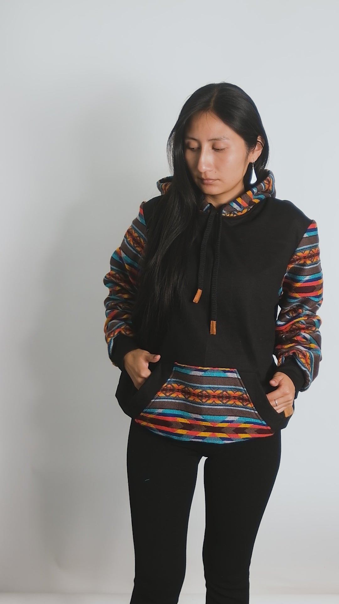 Cotton Hoodie. Handcrafted by Indigenous Hands. Machine Washable.  GIFT IDEAS