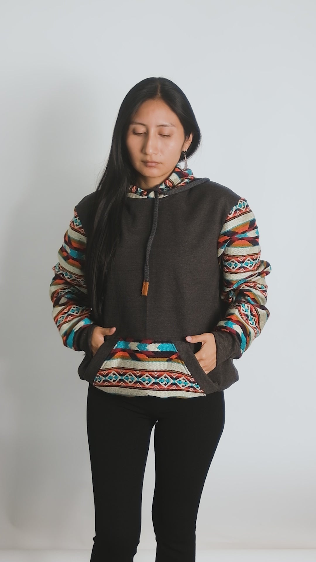 Cotton Hoodie. Handcrafted by Indigenous Hands. Machine Washable.  GIFT IDEAS