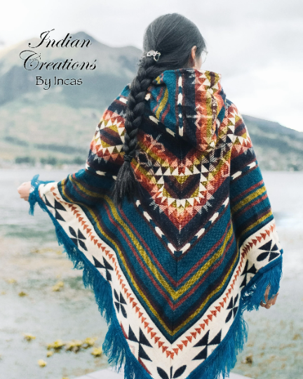 V-Shaped Alpaca Poncho