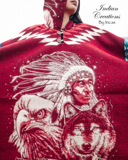 Indian 2025 poncho hoodie